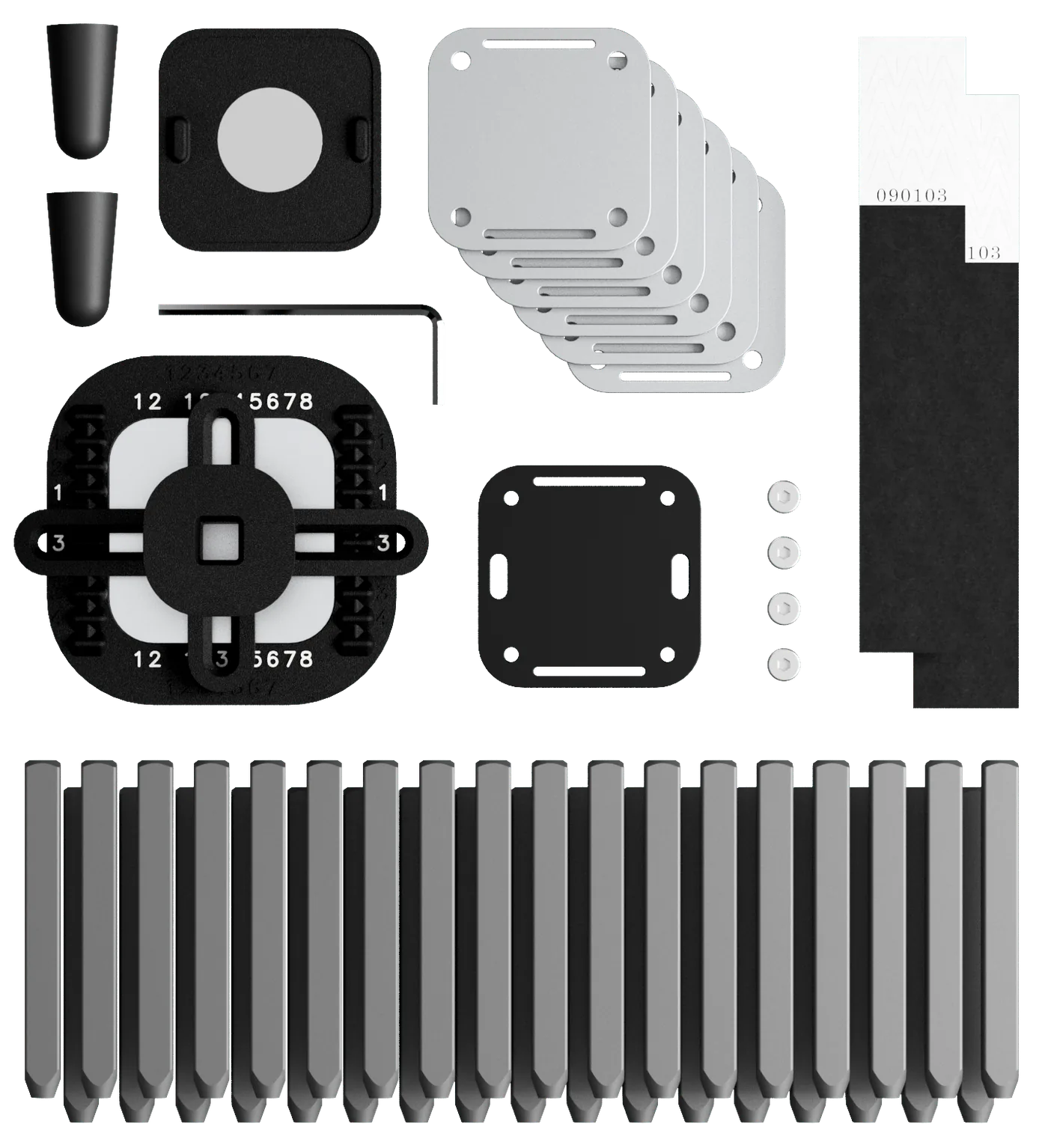 Everything included in the Coinbook kit