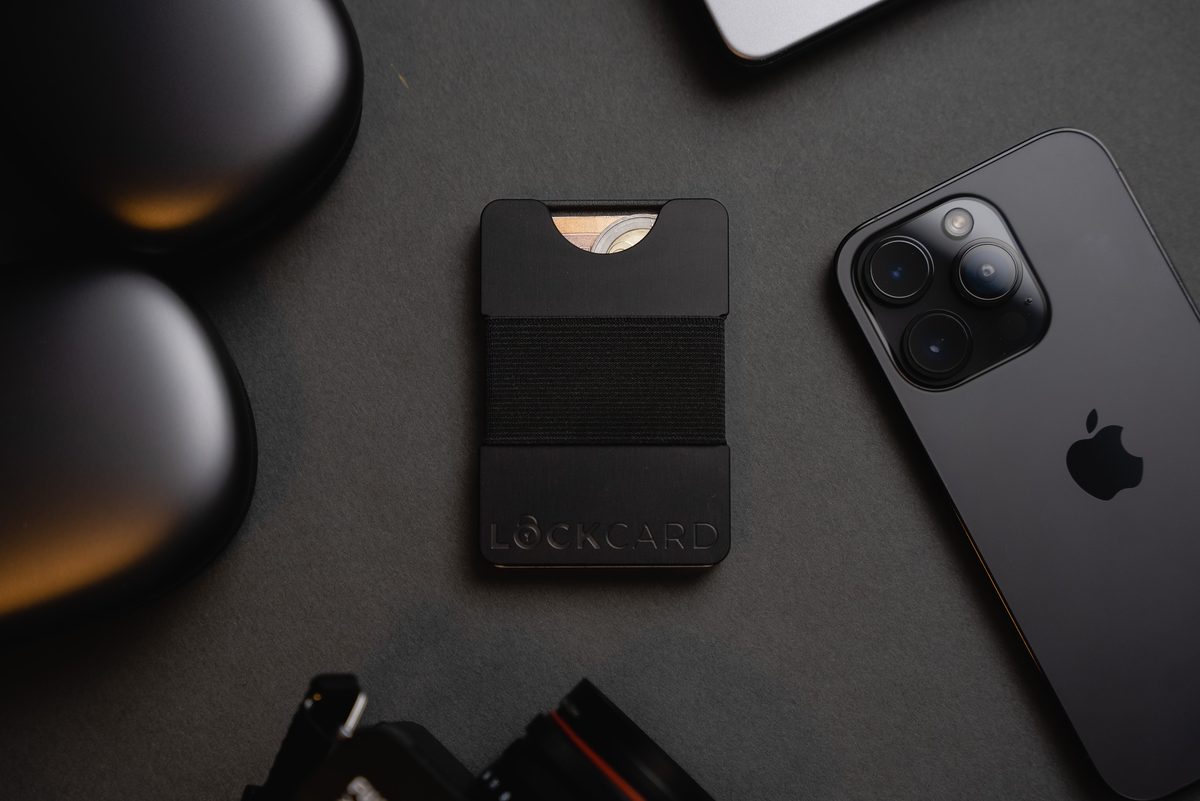 Lockcard cover plate next to iPhone